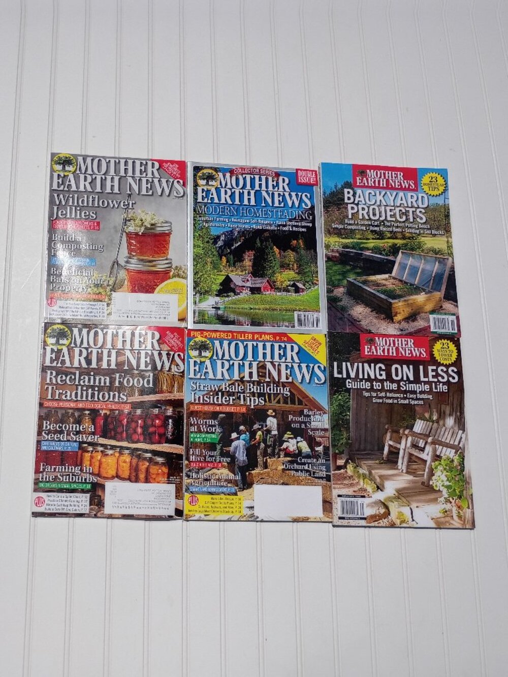 Mother Earth News Magazine Lot of 6 Homesteading Simple Living Garden Projects